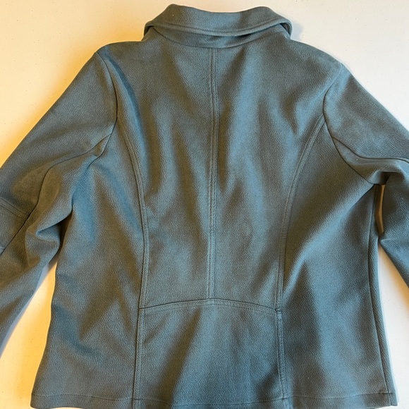 Liverpool Los Angeles Womens Dusty Teal Moto Blazer Jacket XL - Picture 11 of 11